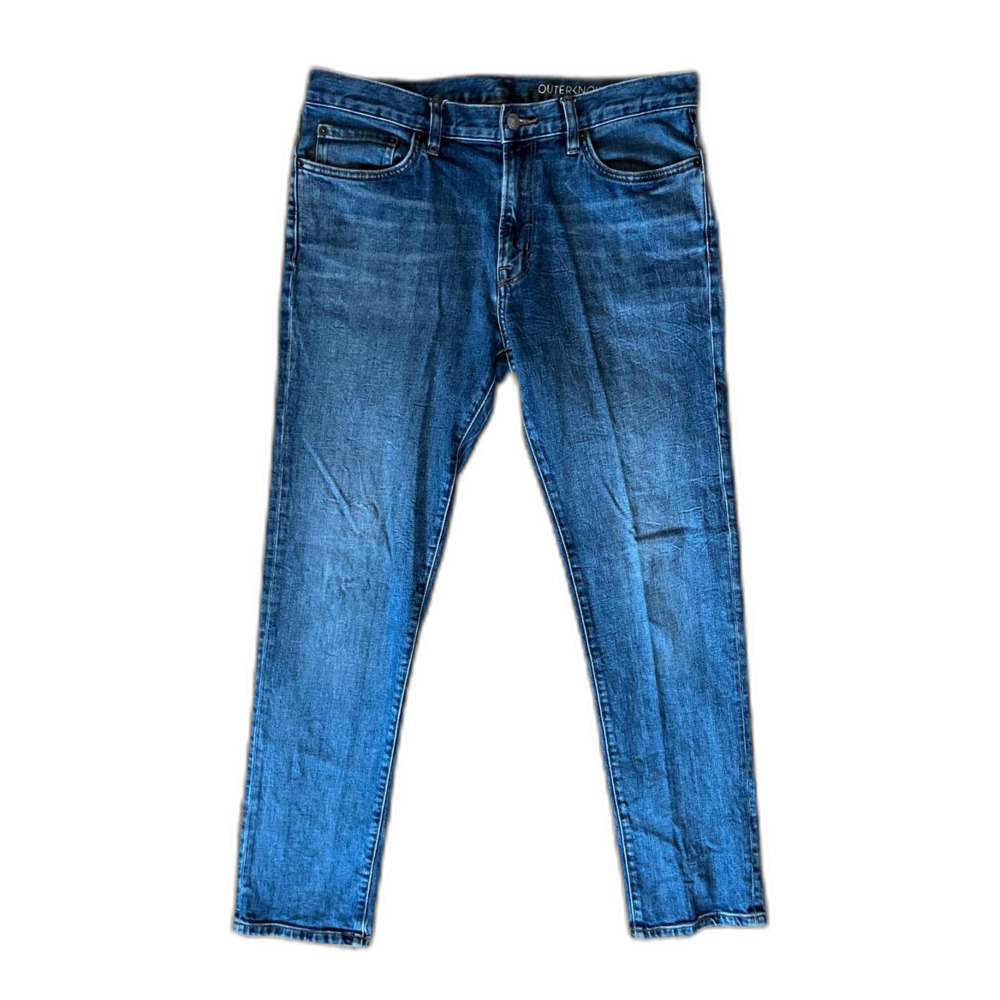 Outerknown Straight Men’s Jeans in Medium Blue Wash